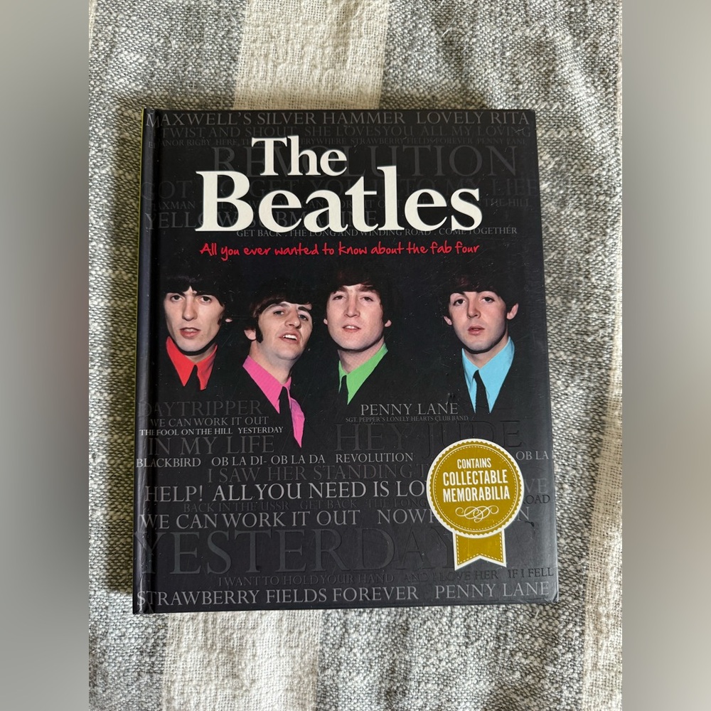 The BEATLES Hard Cover Book w/ Collectable Memorabilia 175 Pages